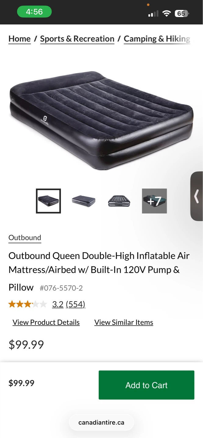 Self inflating air mattress - like new - photo 2