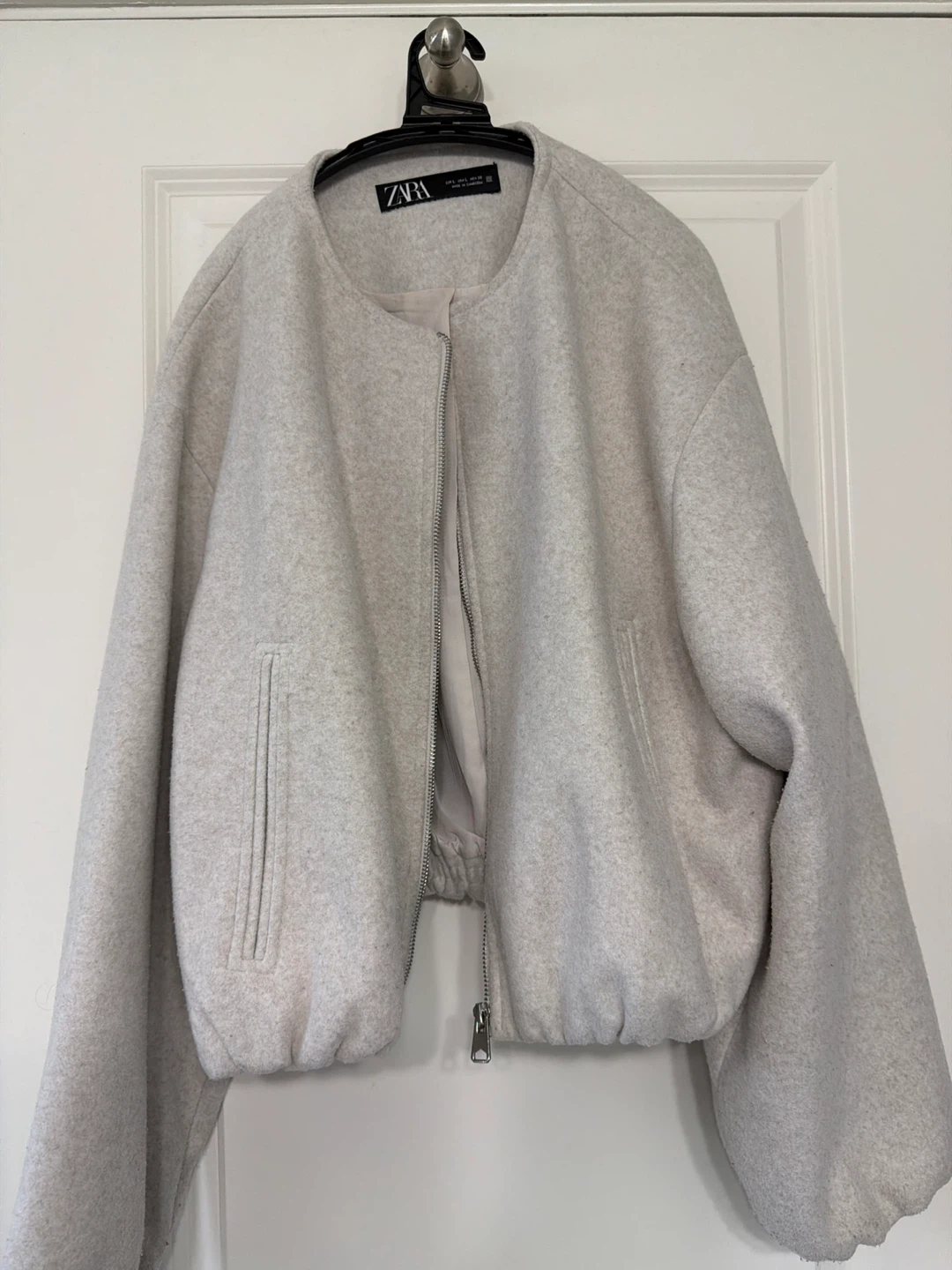 Zara Cropped Bomber Jacket