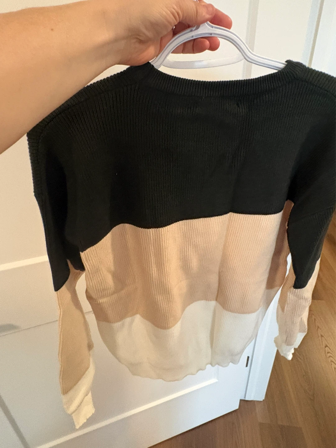 SHEIN Color Block Knit Sweater