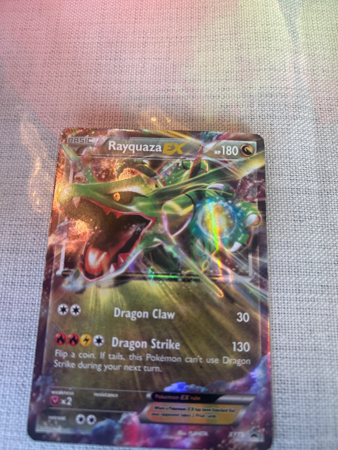 Pokemon Rayquaza EX Trading Card