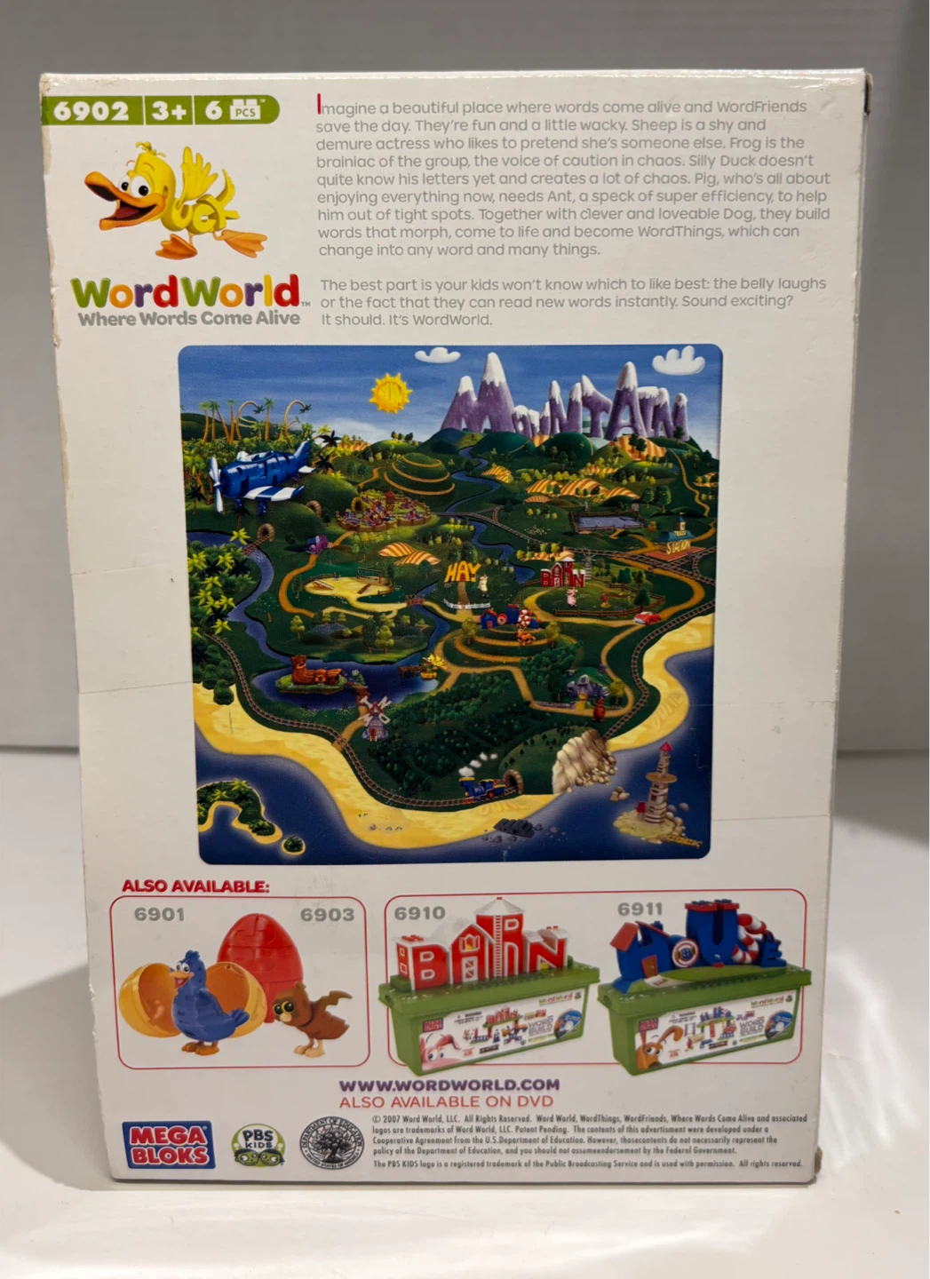 Mega Bloks WordWorld Duck & Egg Word Build Toy 6902 - photo 5