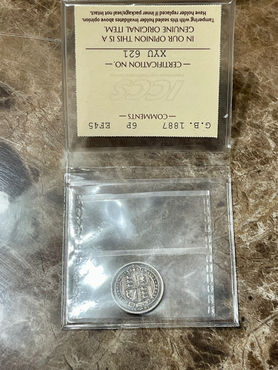 1887 Great Britain 6 Pence Coin - Queen Victoria - photo 2