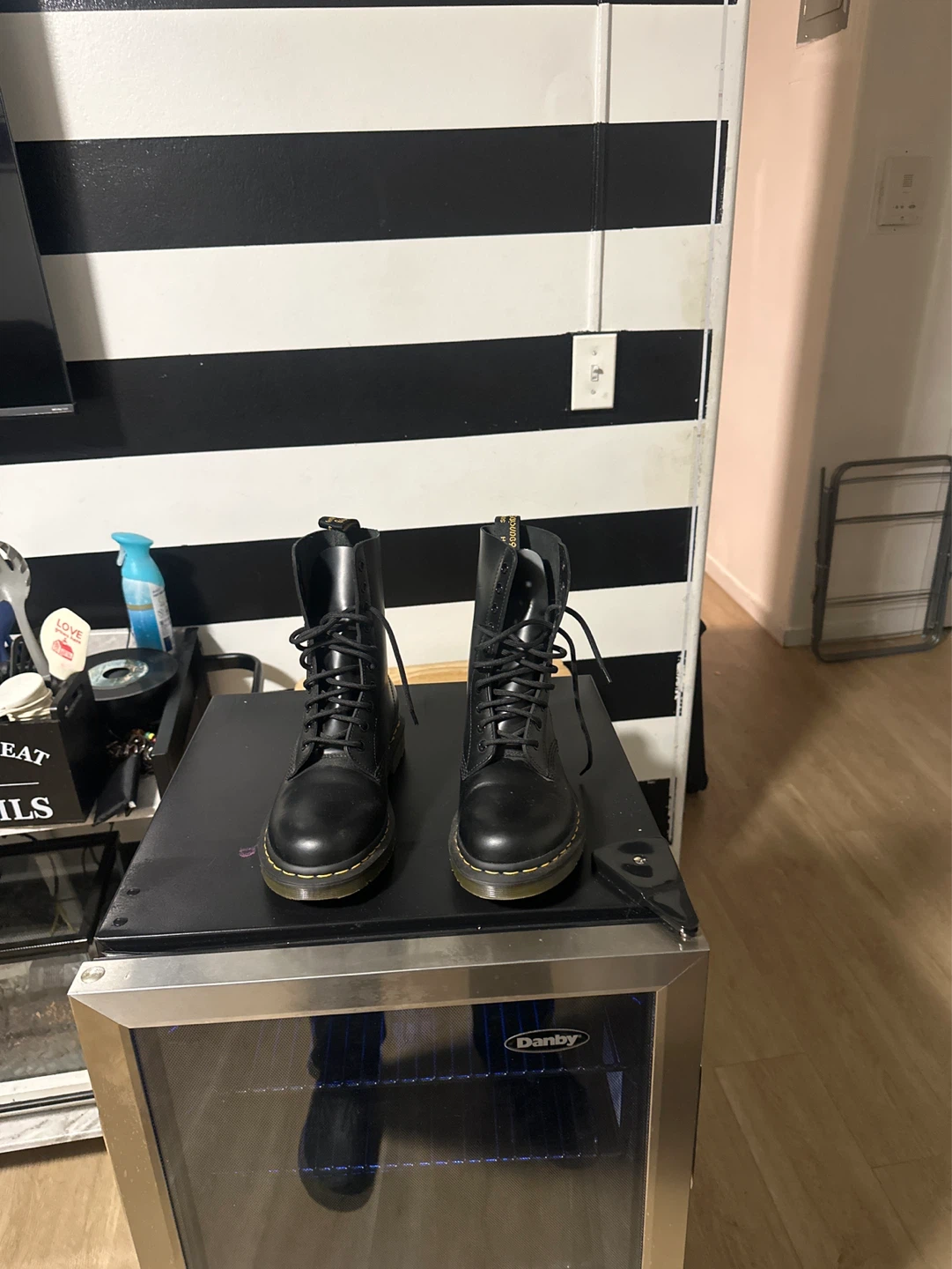 Dr. Martens 1490 Boots Black Leather
