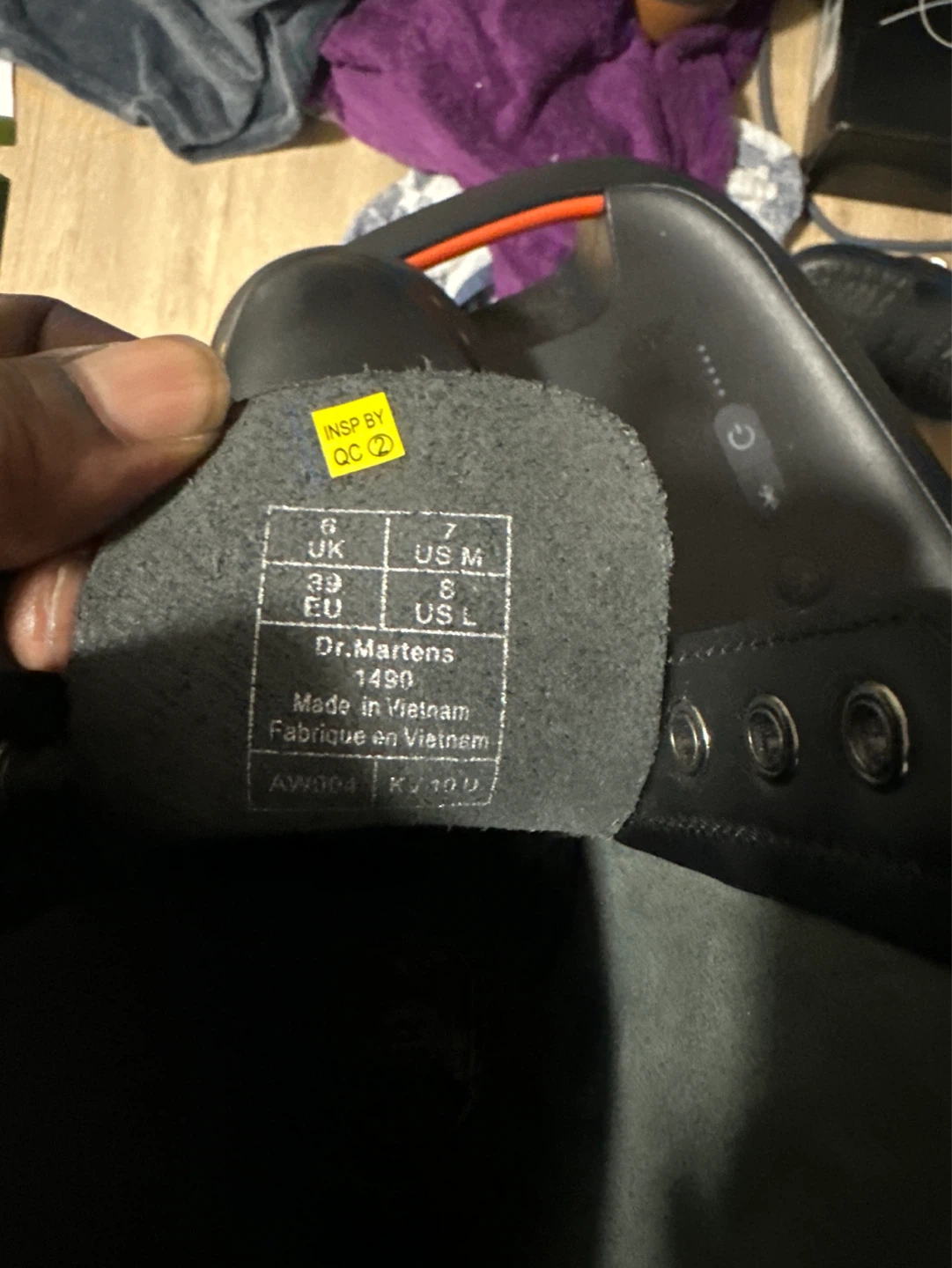 Dr. Martens 1490 Boots Black Leather - photo 4
