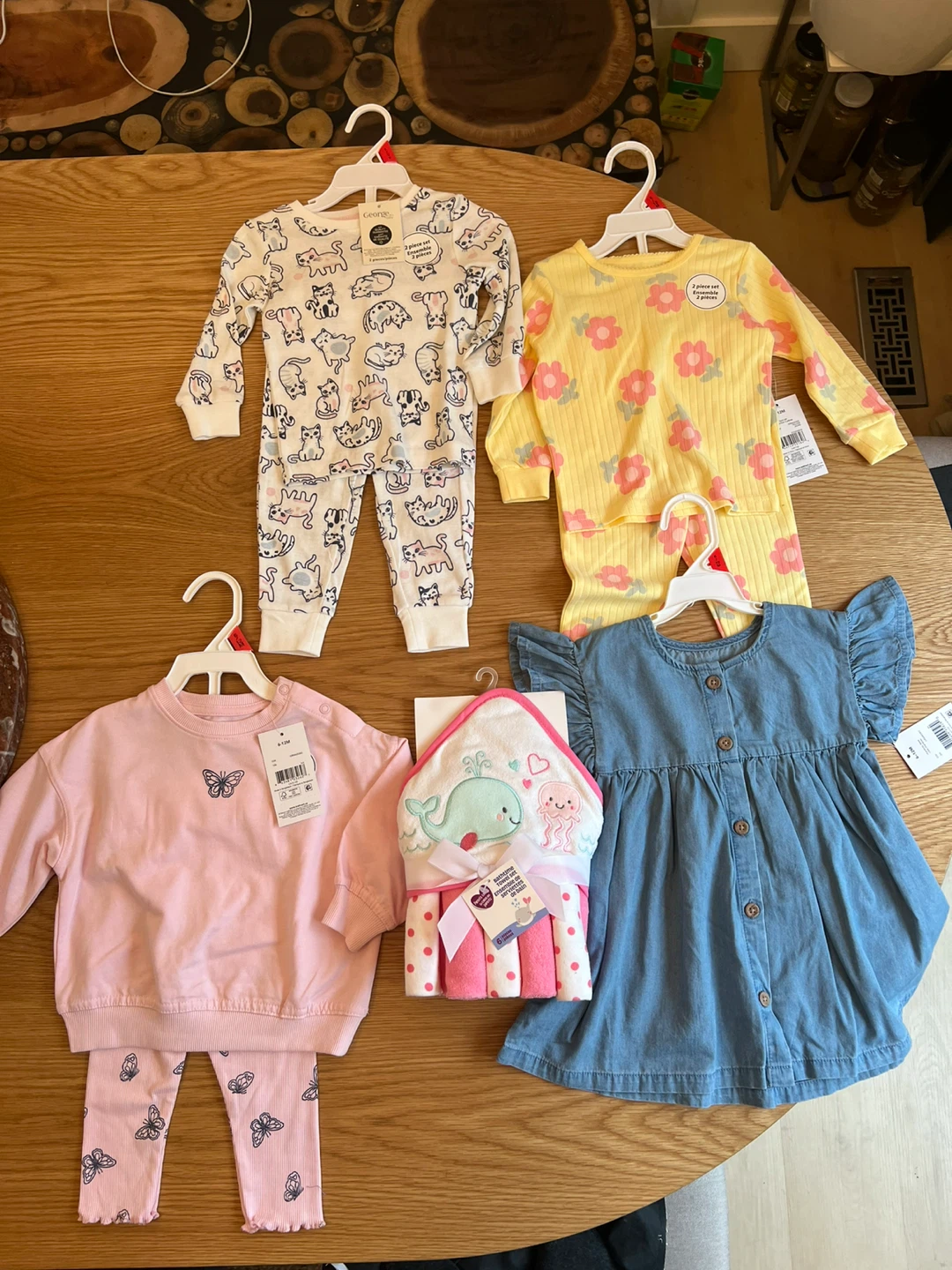 Brand New 5-Piece Toddler Girl Set (George Brand) - 6-12 M