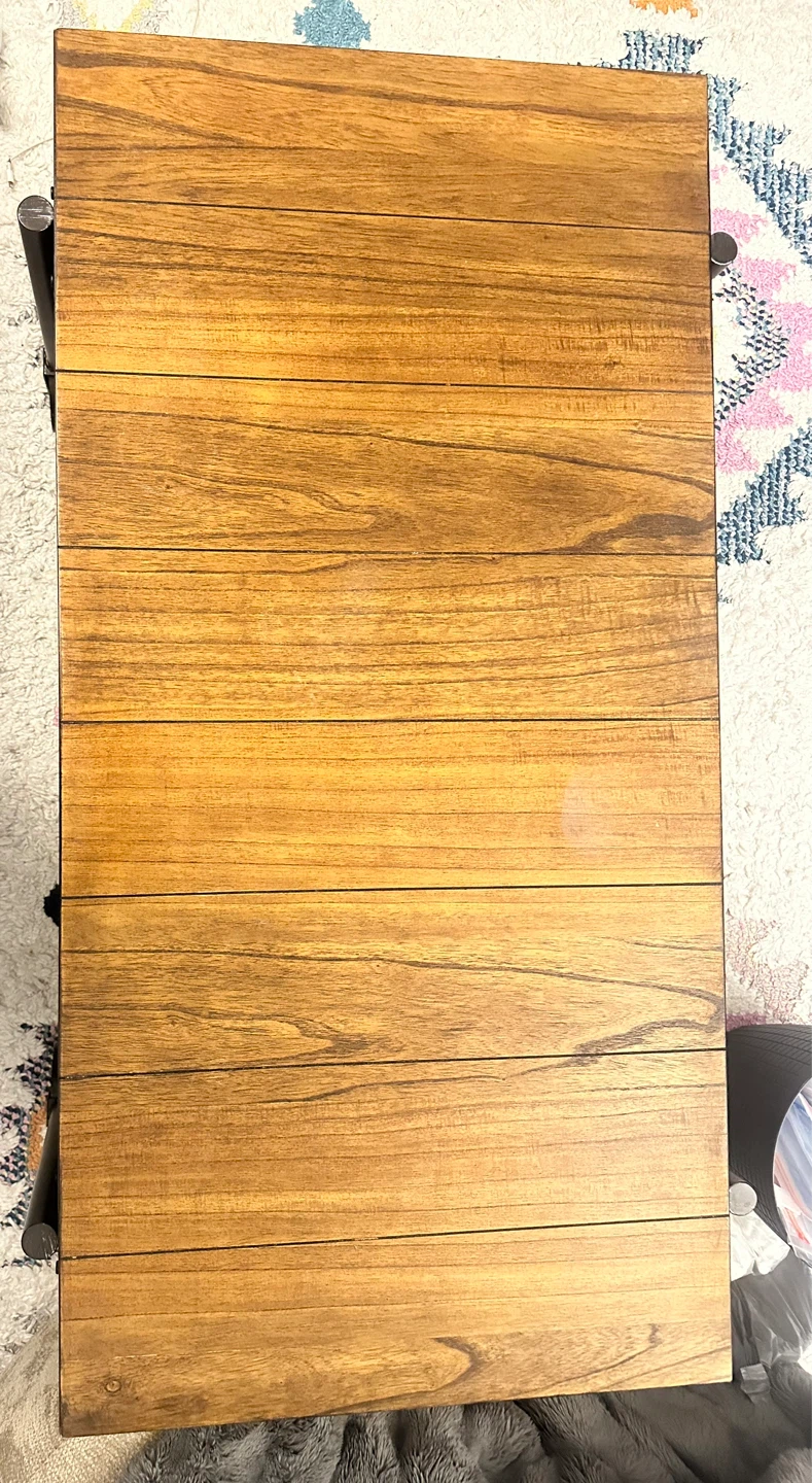 Wooden Coffee Table with Wheels - photo 3