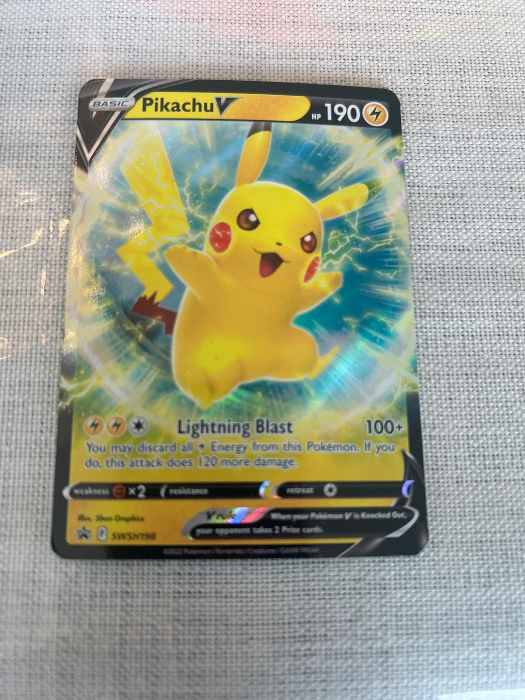 Pokémon Pikachu V Trading Card