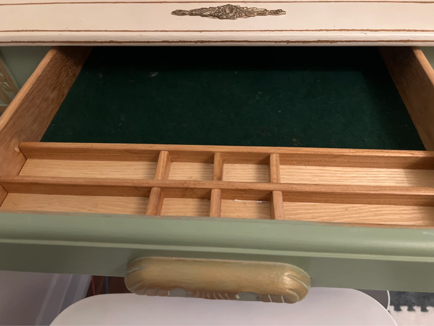 Vintage writing desk - Mint Green - photo 3
