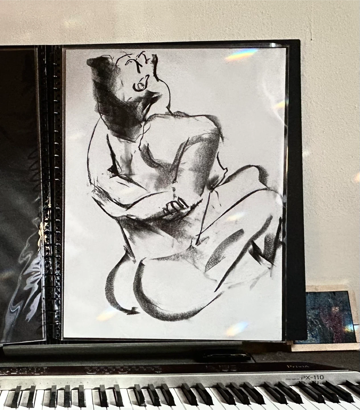 Female Figure Study - Original Charcoal Drawing - 18x24