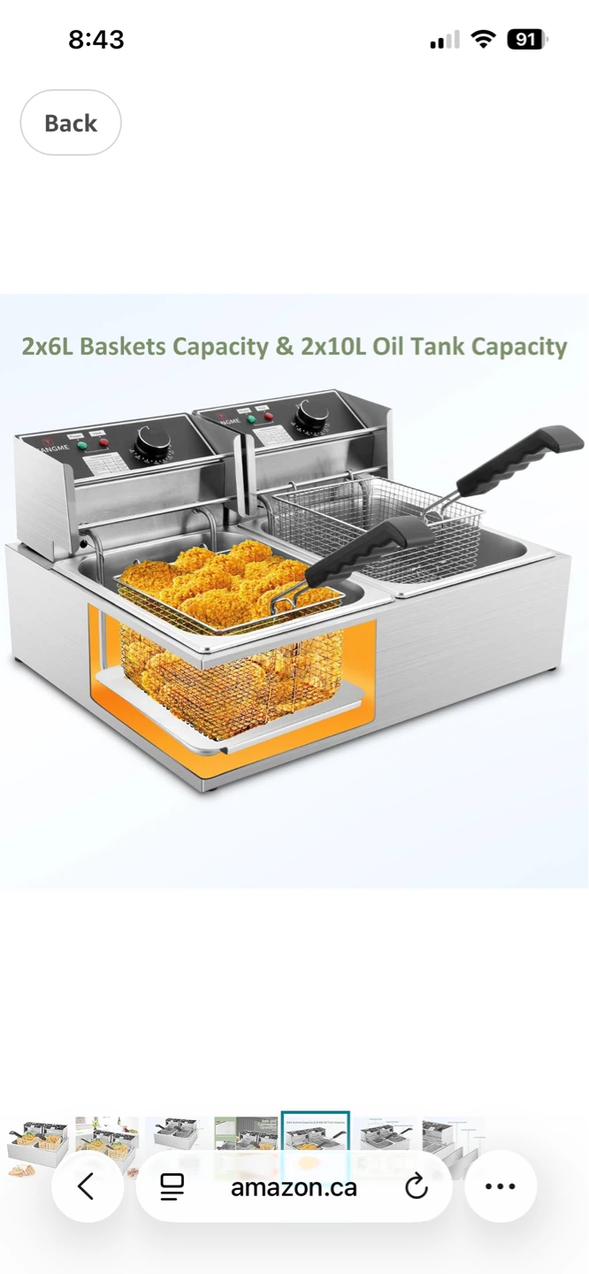 TangMe Commercial Deep Fryer 12L