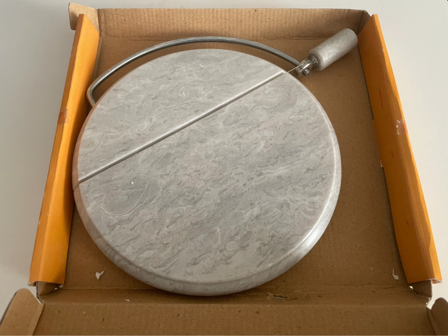 Vintage Marble Cheese Slicer with Wire 🍁🇨🇦