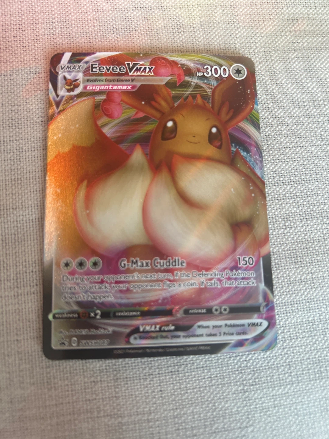Pokemon Eevee VMAX card