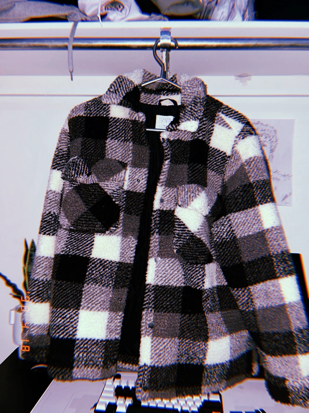 Zara Plaid Fleece Shirt Jacket I’m up for offers - photo 3