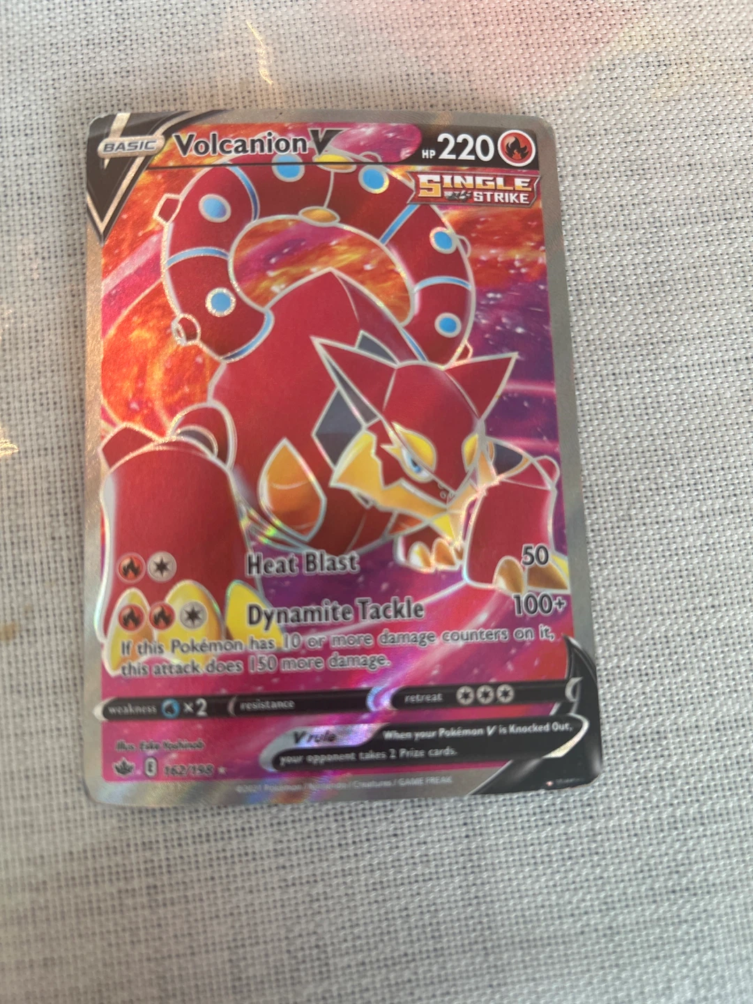 Pokemon Volcanion V Trading Card