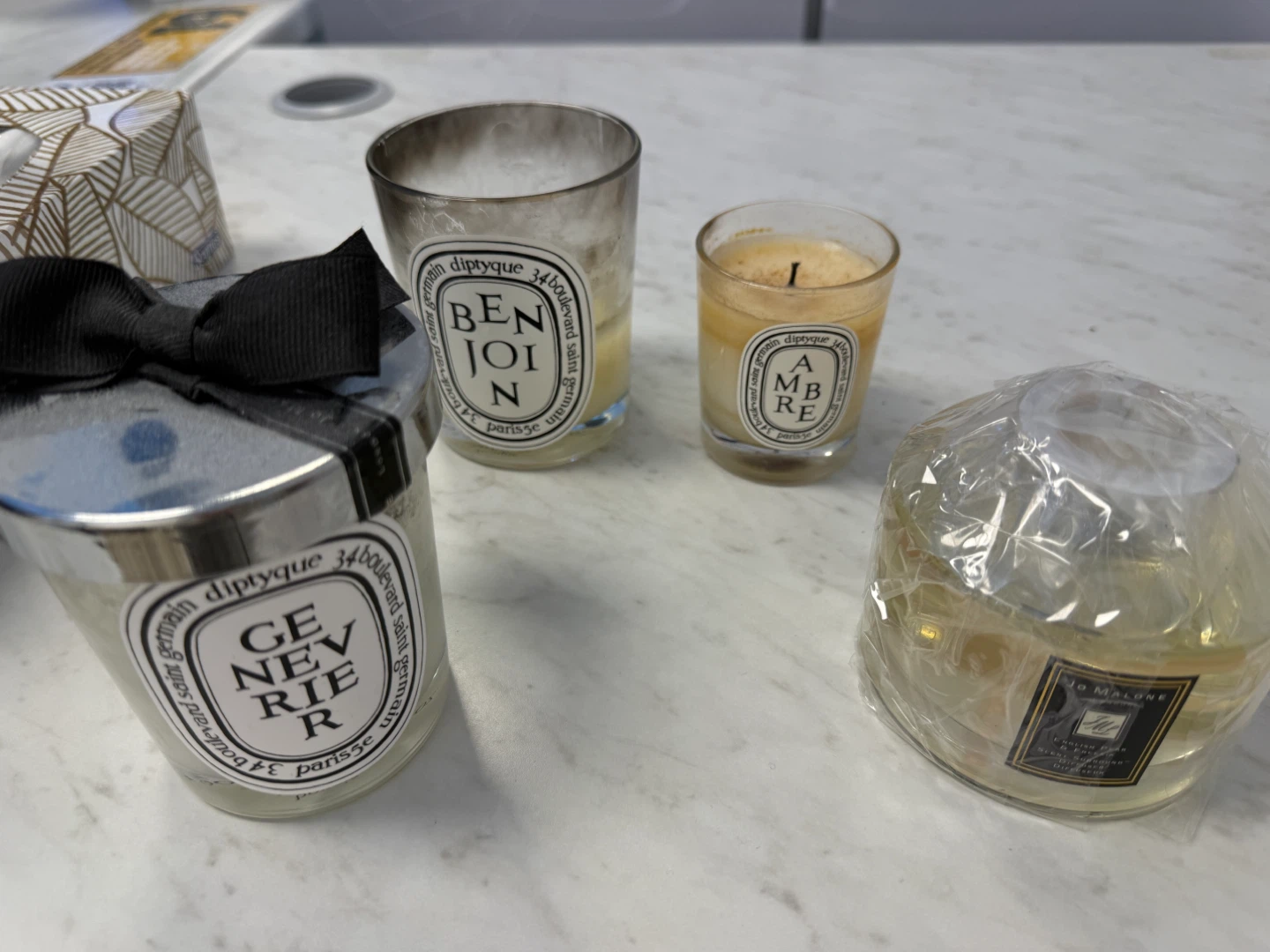 Diptyque Candles Set - Genevrier, Benoin, Ambre