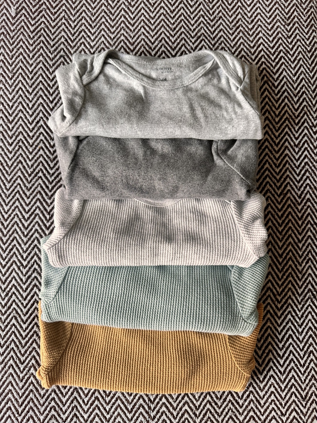 5 Carter's Baby Bodysuits - 24 Months