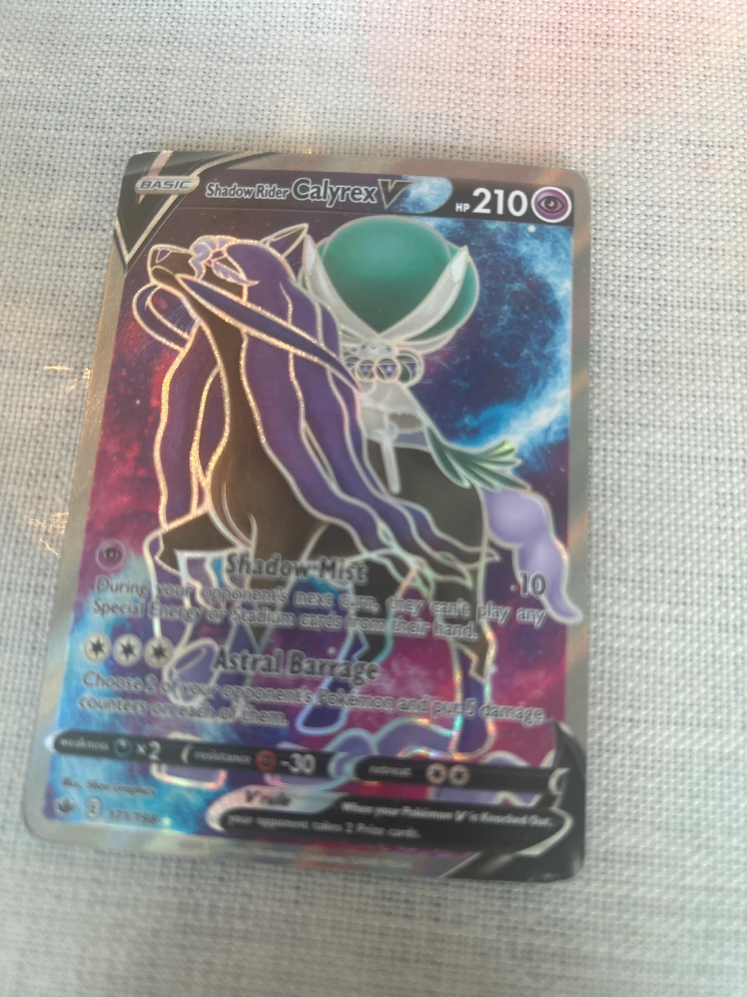 Pokémon Trading Card - Shadow Rider Calyrex V