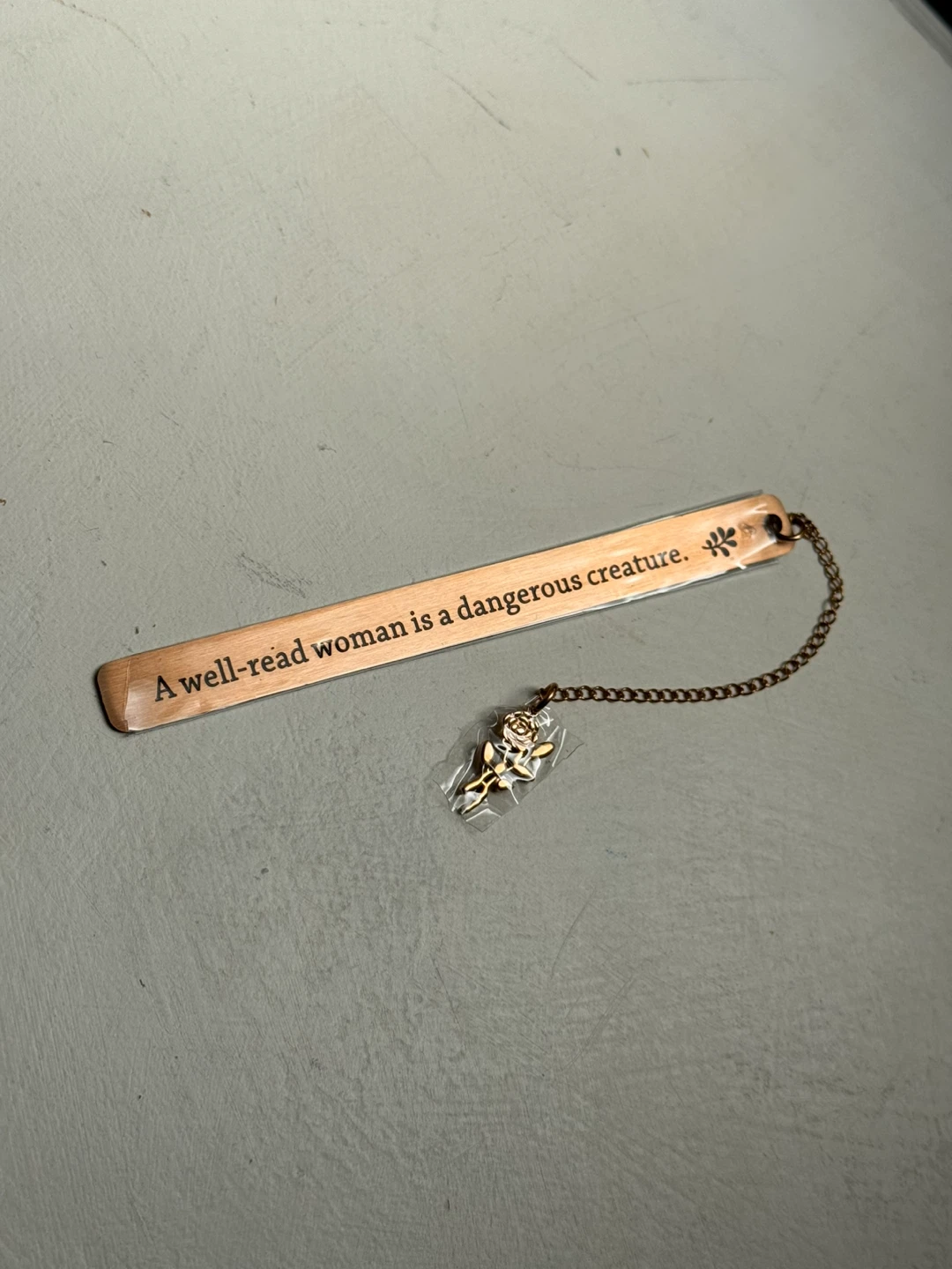 Copper metal bookmark