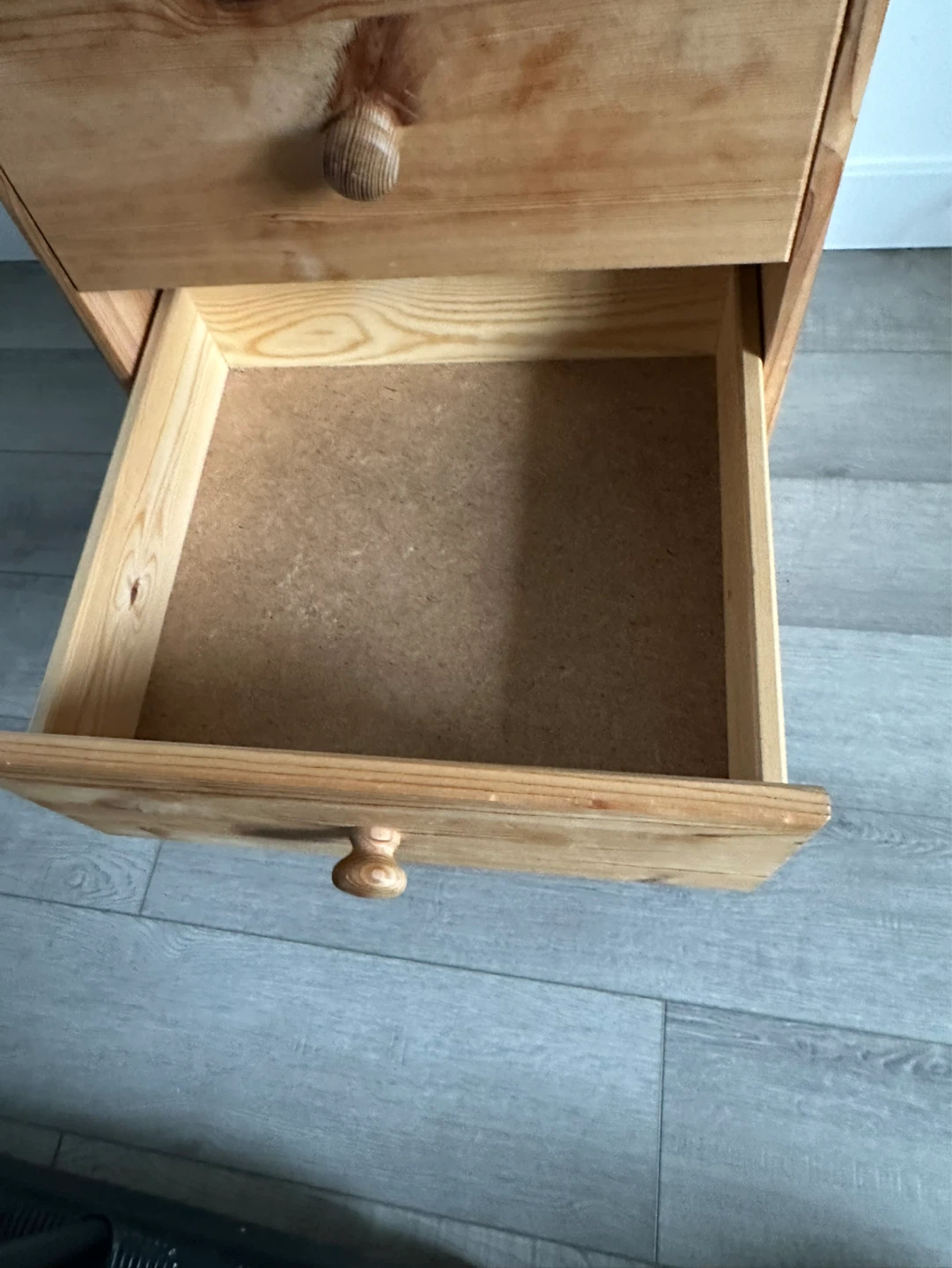 Wooden 3-Drawer Nightstand - photo 4