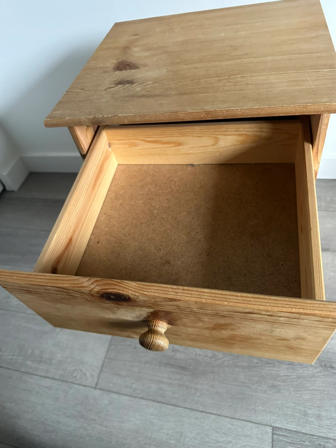 Wooden 3-Drawer Nightstand - photo 3