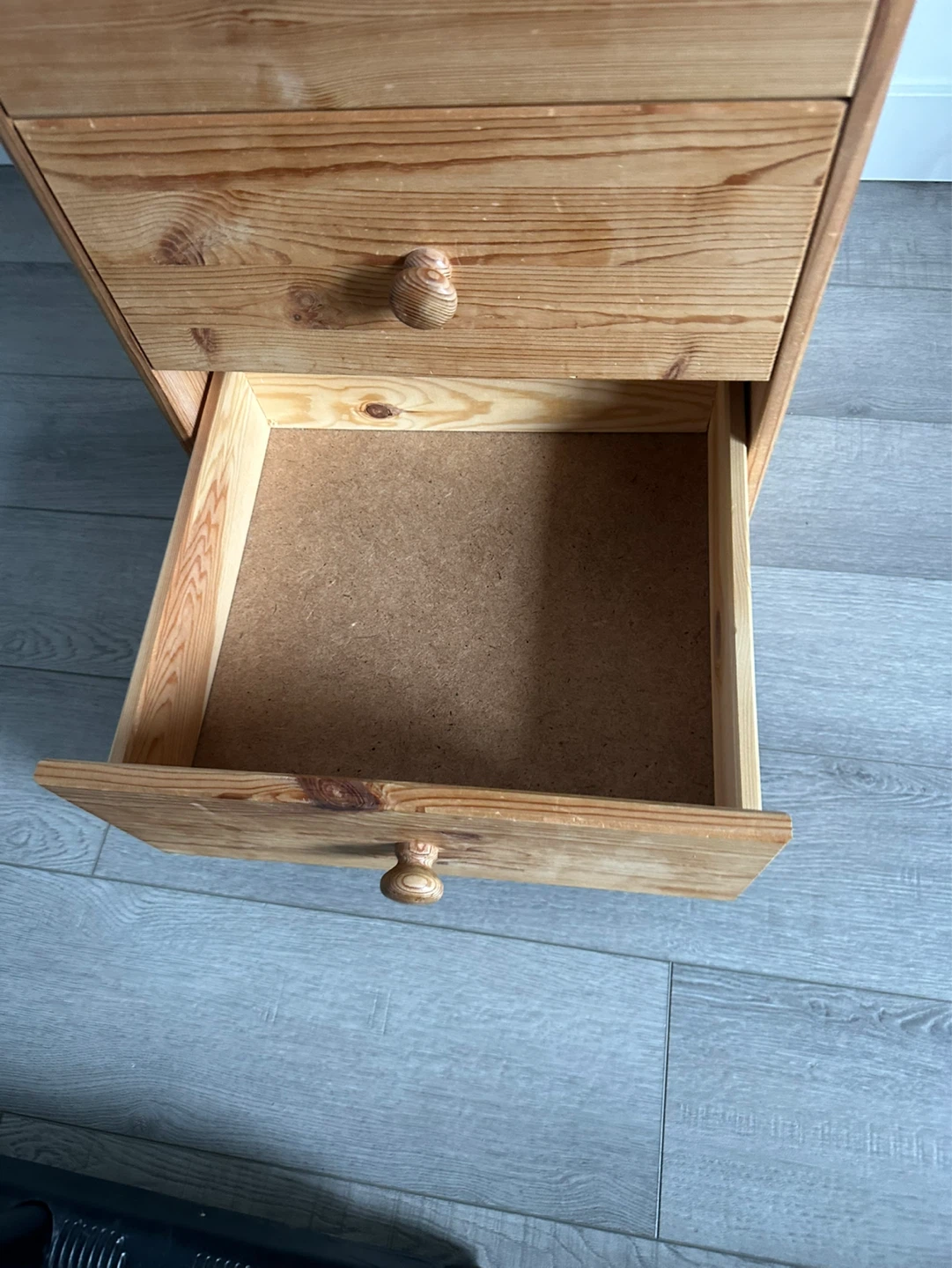 Wooden 3-Drawer Nightstand - photo 5