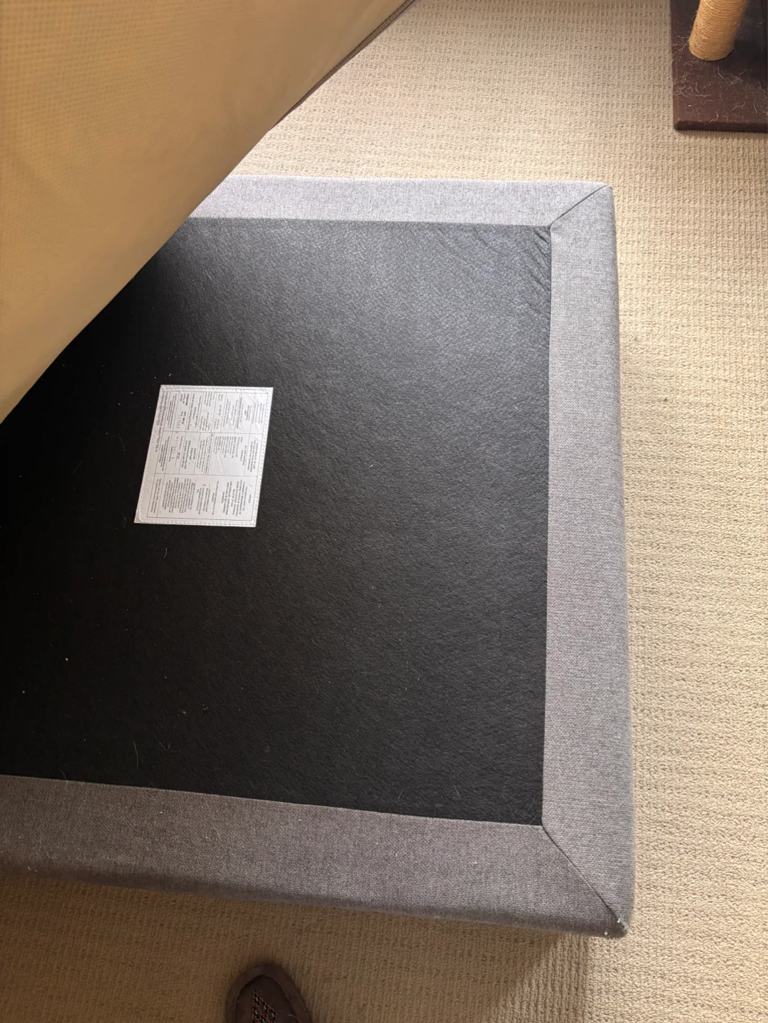 Grey Fabric Ottoman Footstool - photo 3