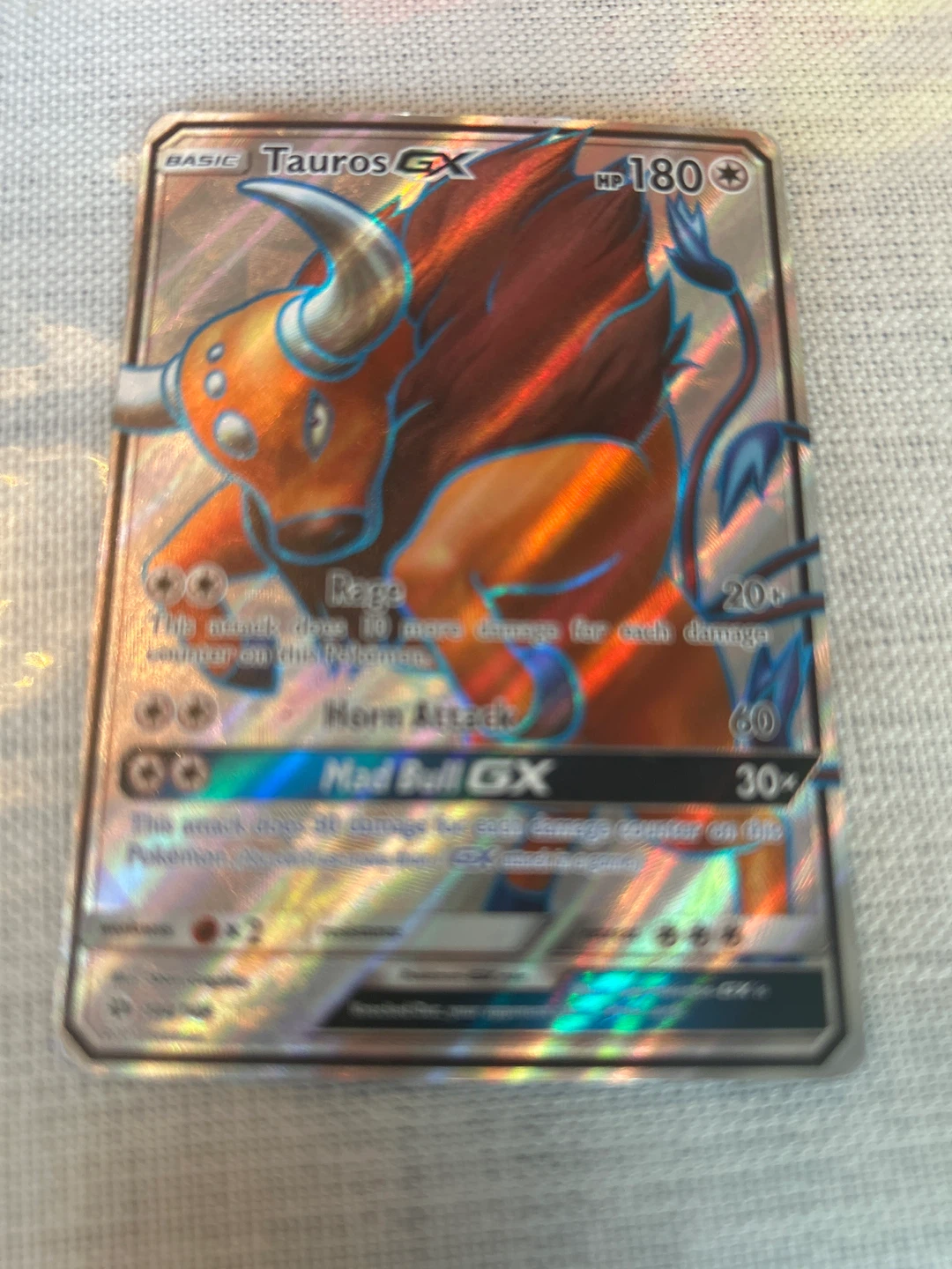 Pokemon Tauros GX Trading Card