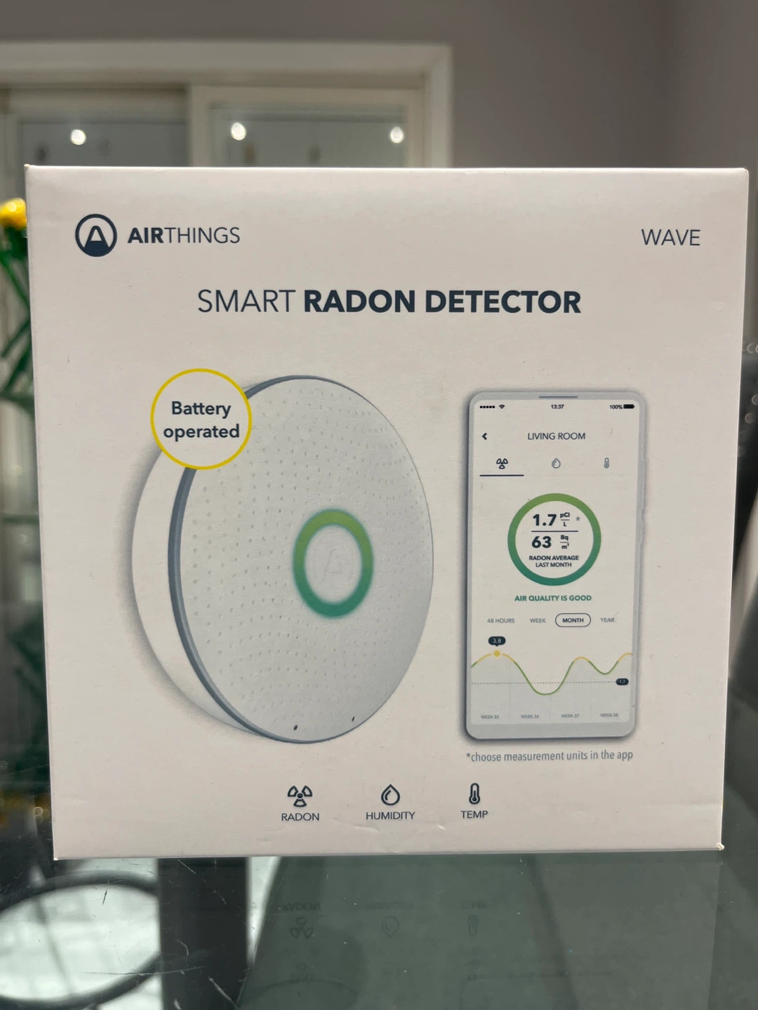 Airthings Wave Smart Radon Detector