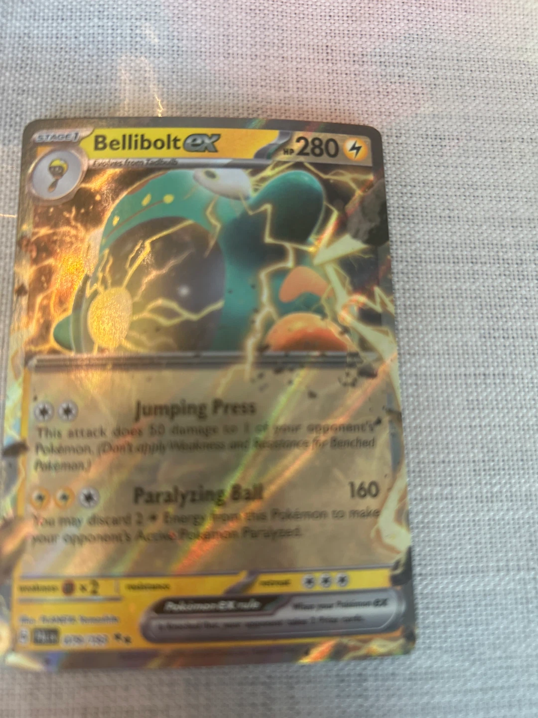 Pokemon Bellibolt EX Trading Card