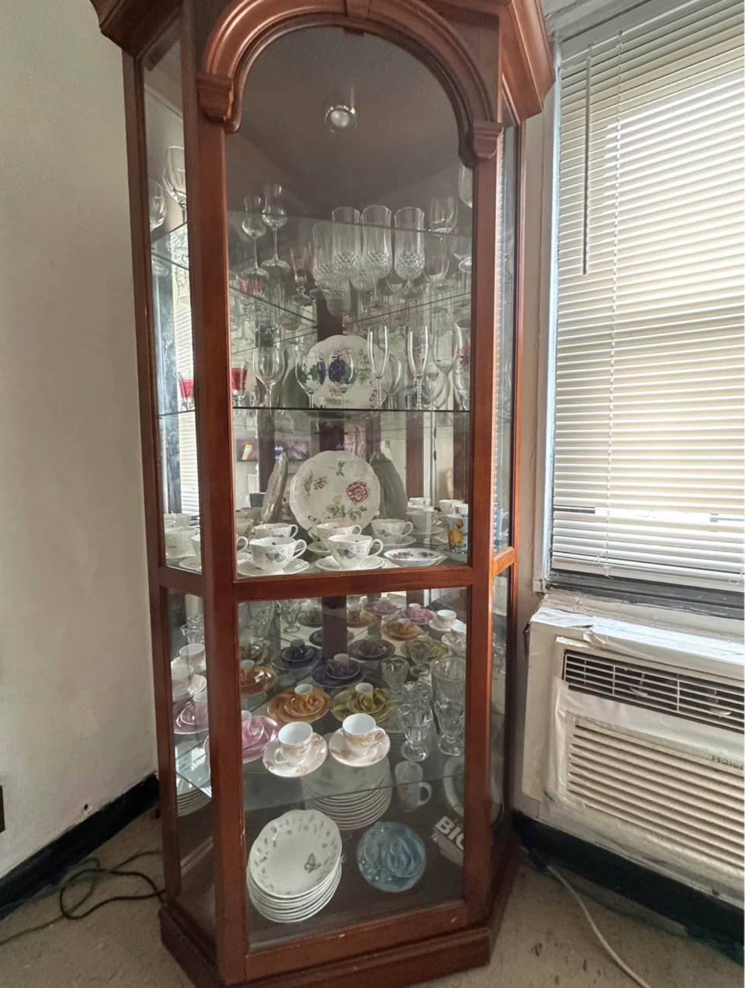 Corner Curio Display Cabinet