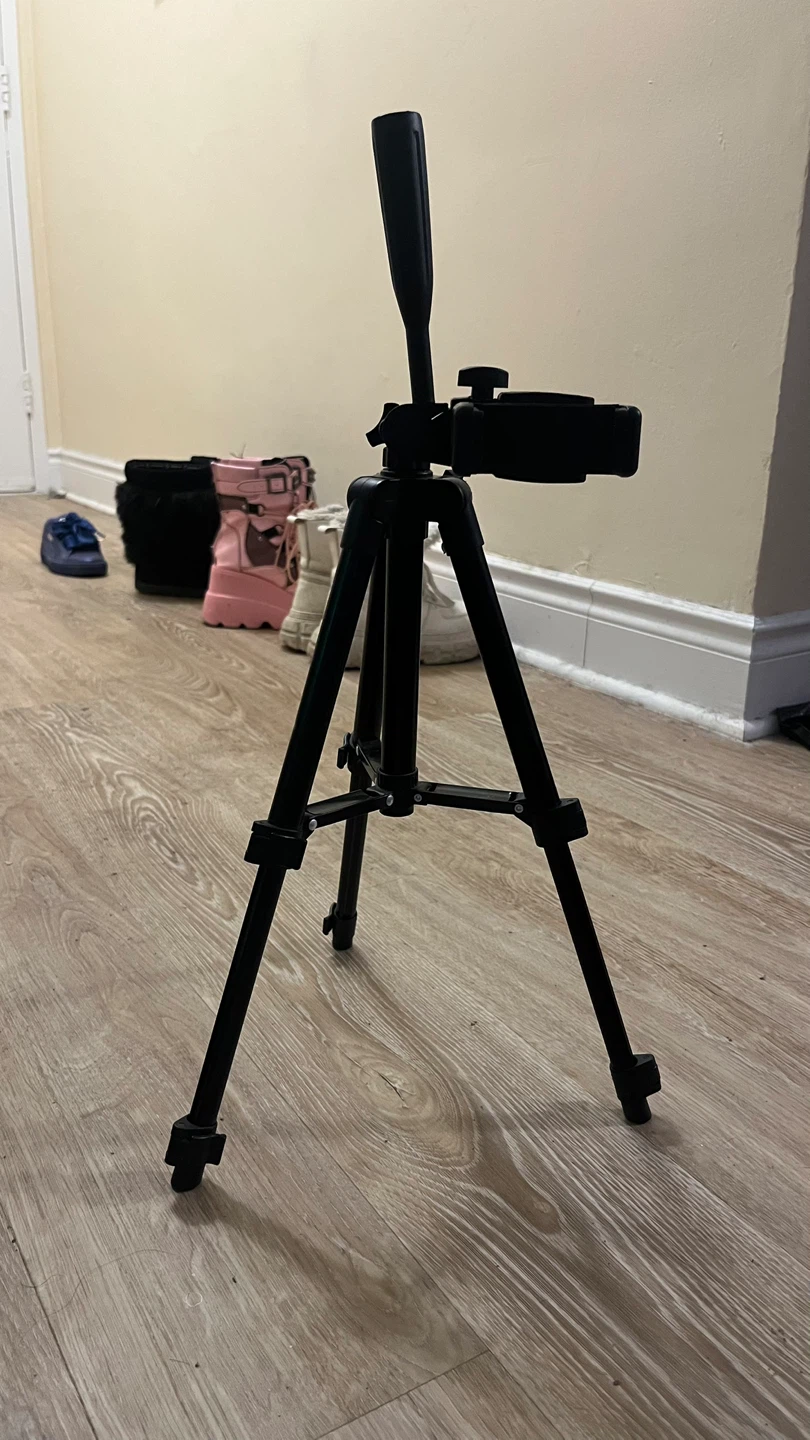 Black Tripod with Phone Mount - photo 2