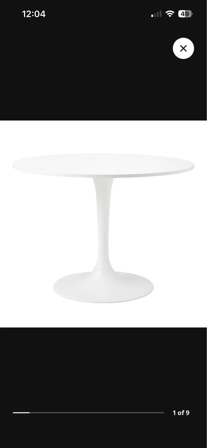 White Round Tulip Dining Table - photo 3