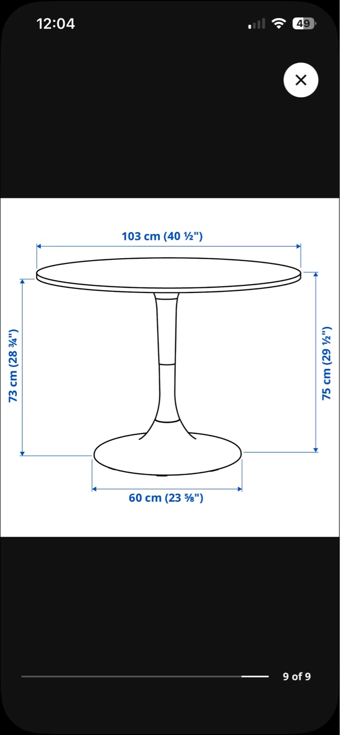 White Round Tulip Dining Table - photo 5