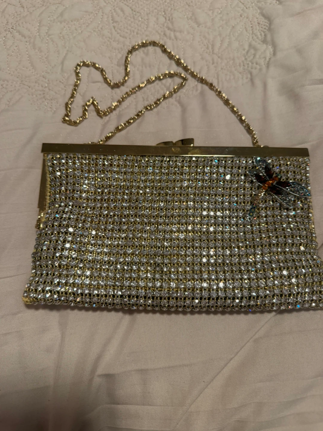 Sparkly Clutch with Dragonfly Embellishment - photo 3