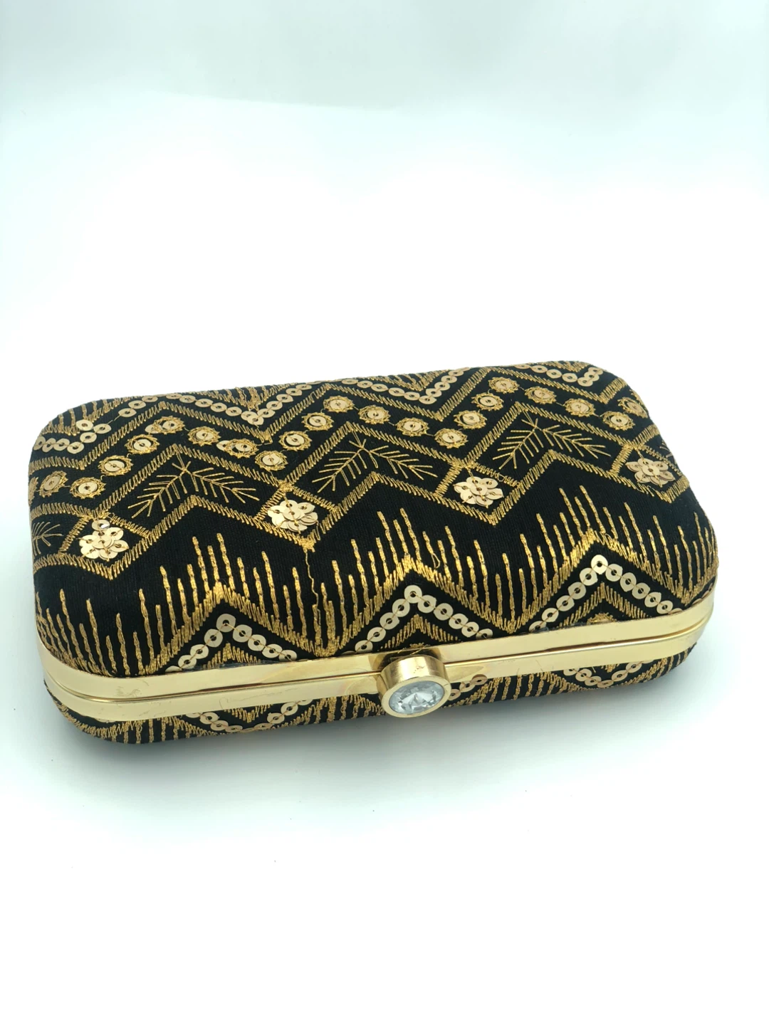 Black Embellished Clutch Bag - photo 2