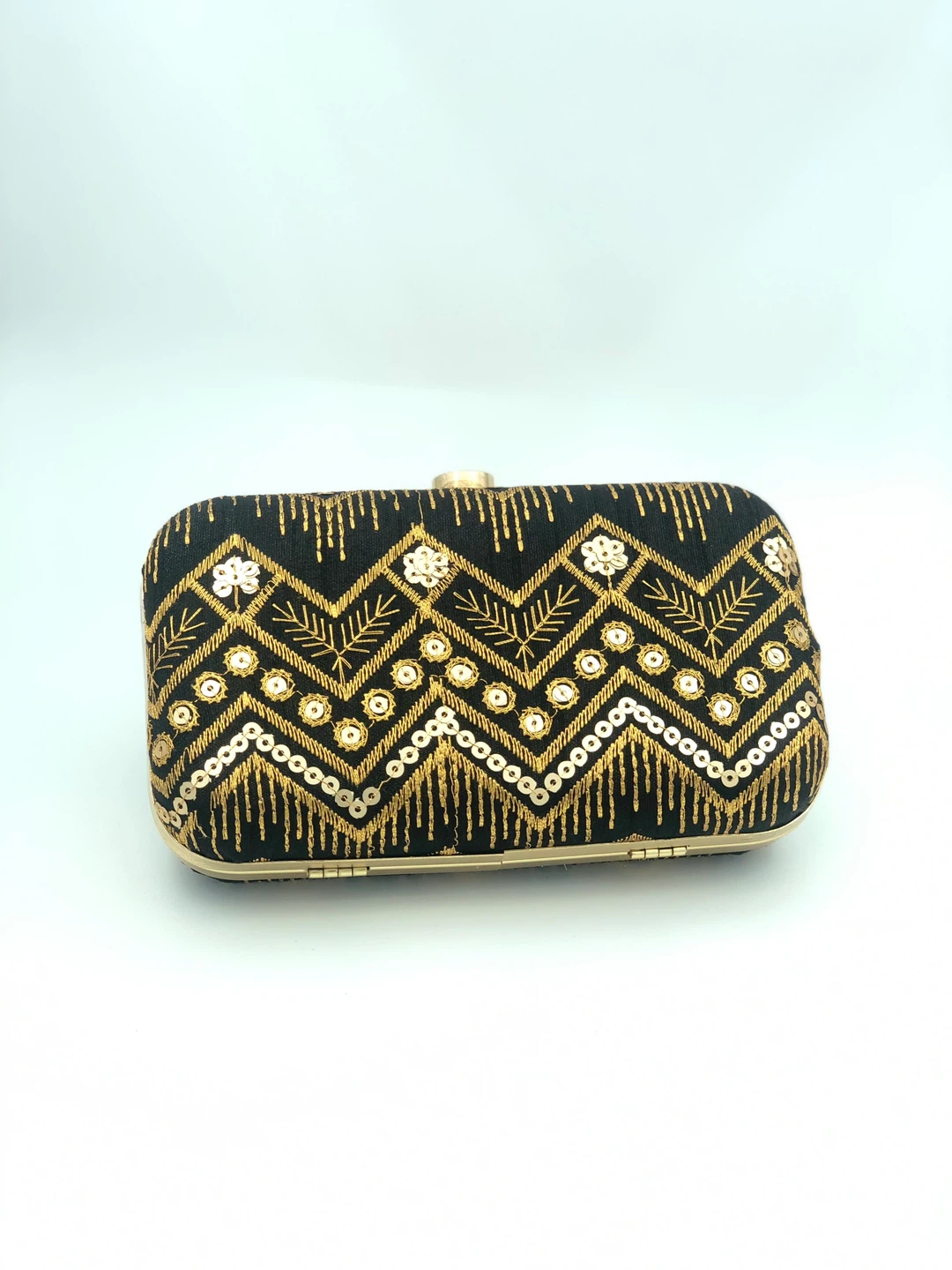 Black Embellished Clutch Bag - photo 3