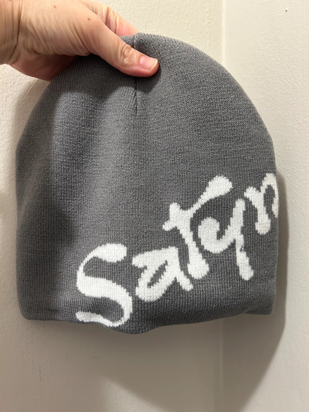 Satyn Satin Cap Gray