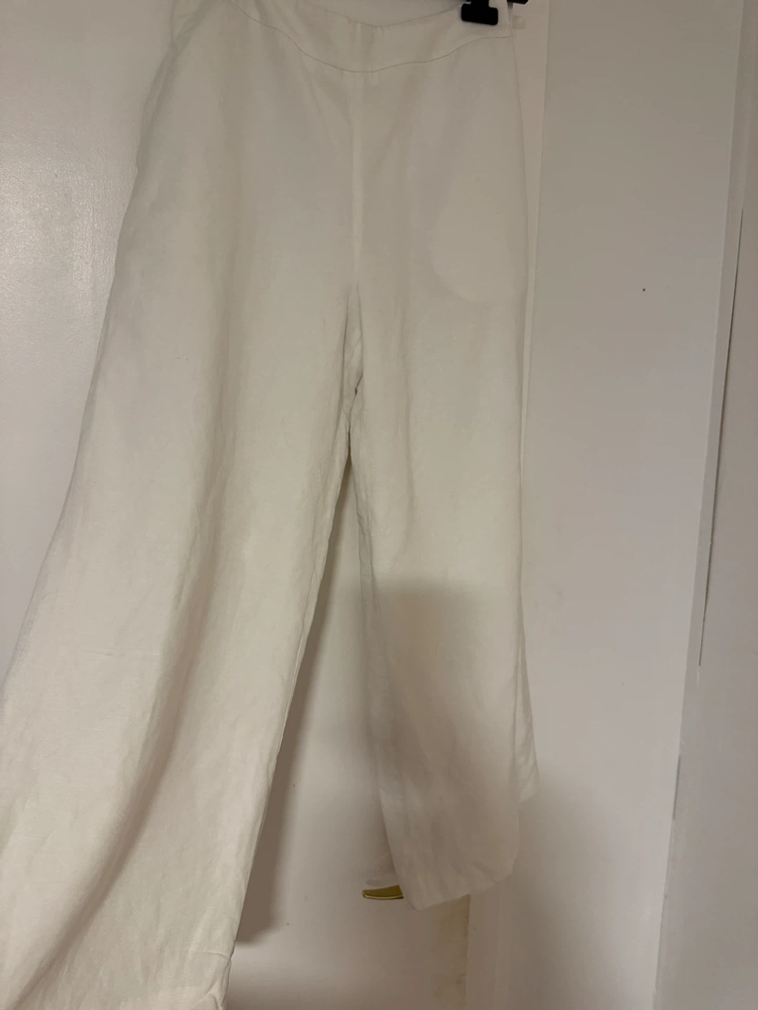 Nine West White Linen Blend Wide Leg Pants Size 8 - photo 4