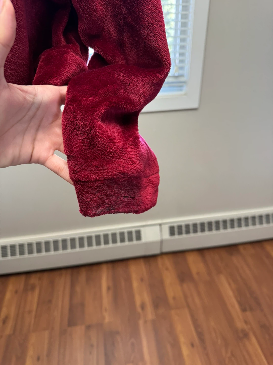 FREE Maroon Fuzzy Quarter-Zip Cropped Pullover - photo 4