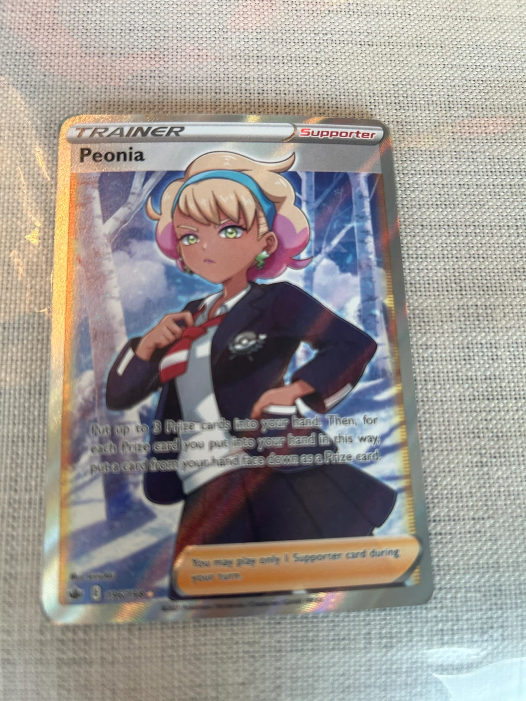 Pokémon Trainer Card - Peonia