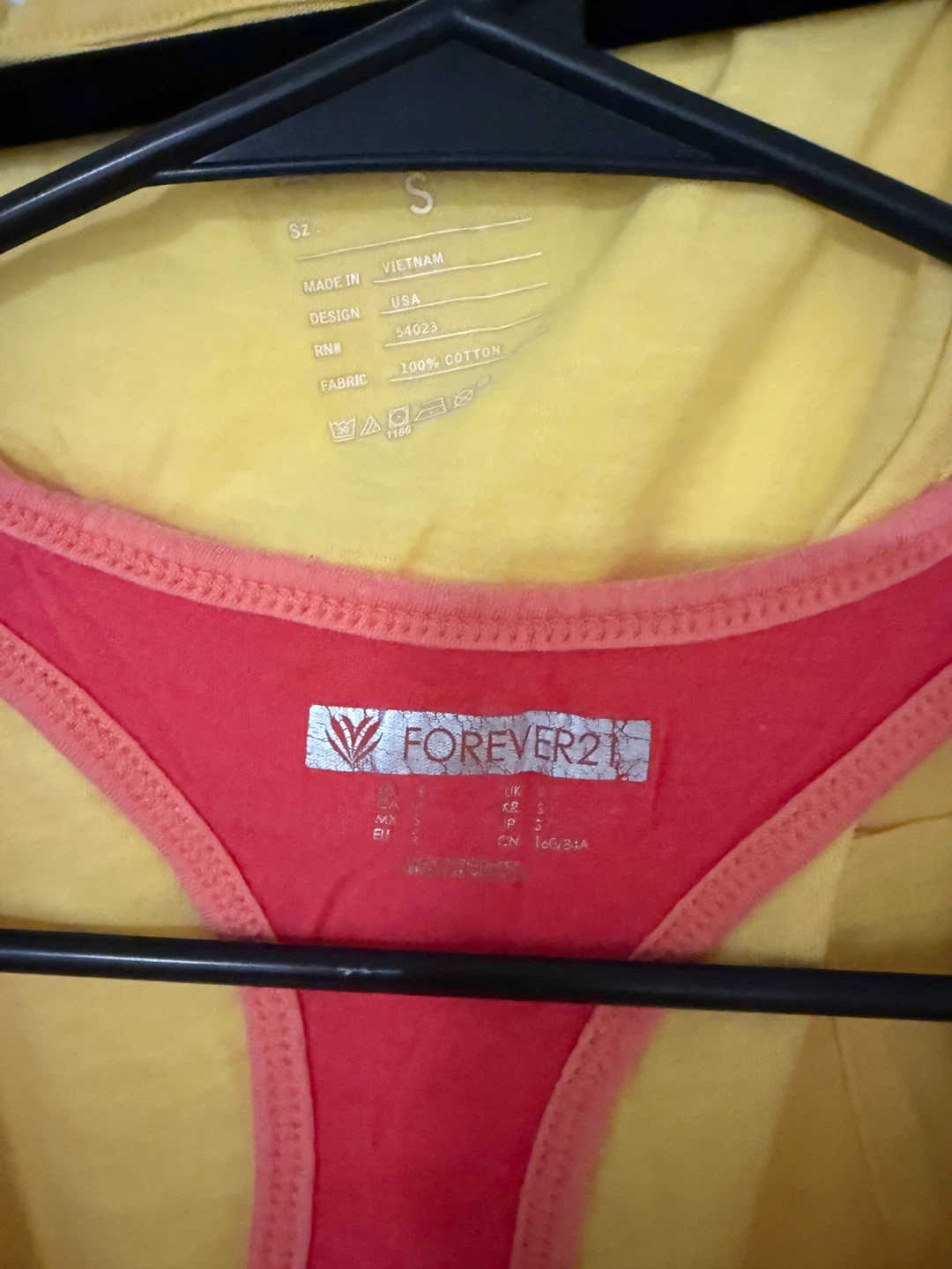 Forever 21 & Gap  Yellow Tank Tops - Size S - photo 2