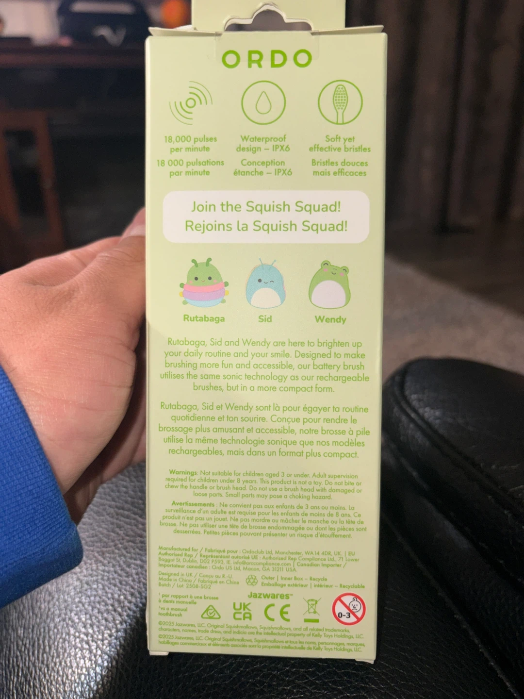 ORDO Squishmallows Sonic Kids Battery Toothbrush - photo 2