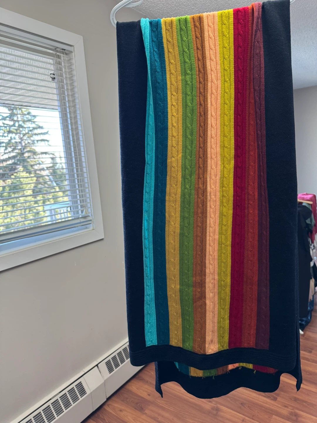 Colourful Striped Knit Scarf - photo 2