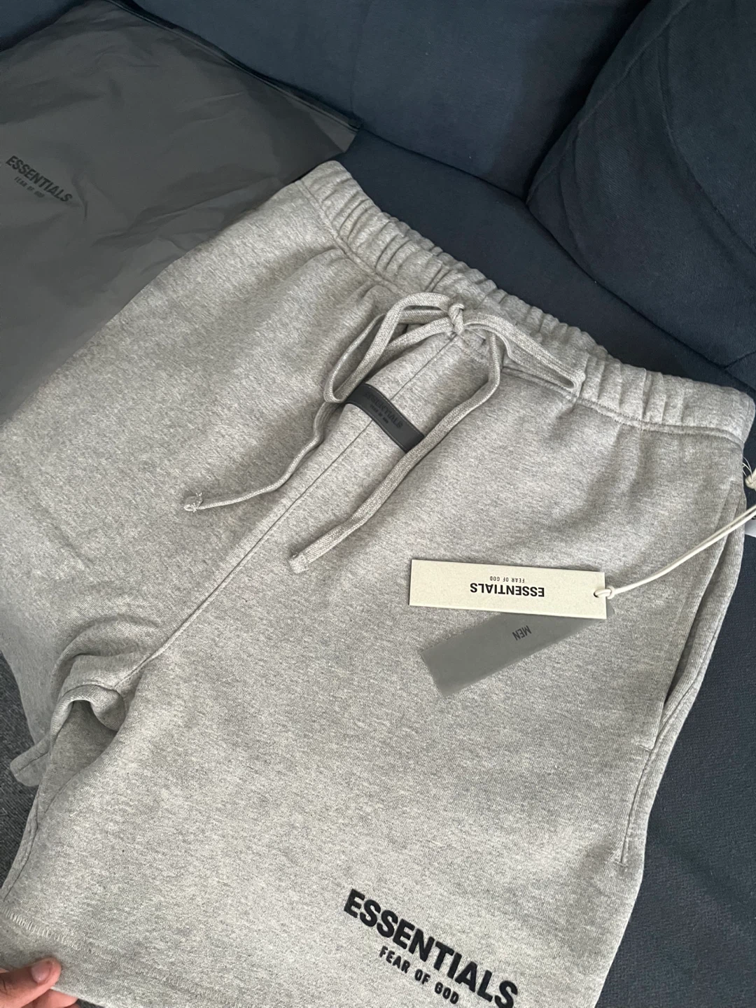 Essentials Fear of God Grey Sweat Shorts Size M - photo 2