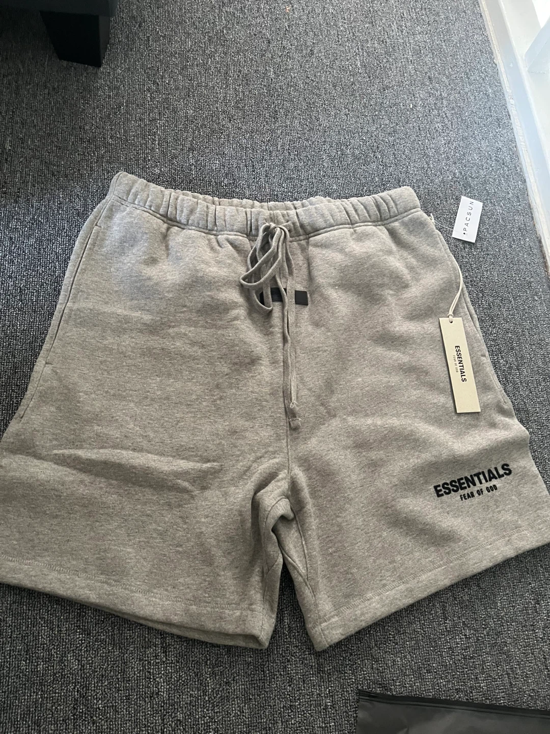 Essentials Fear of God Grey Sweat Shorts Size M