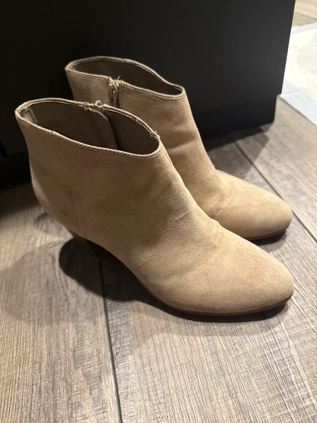Tan Suede Ankle Boots - photo 2