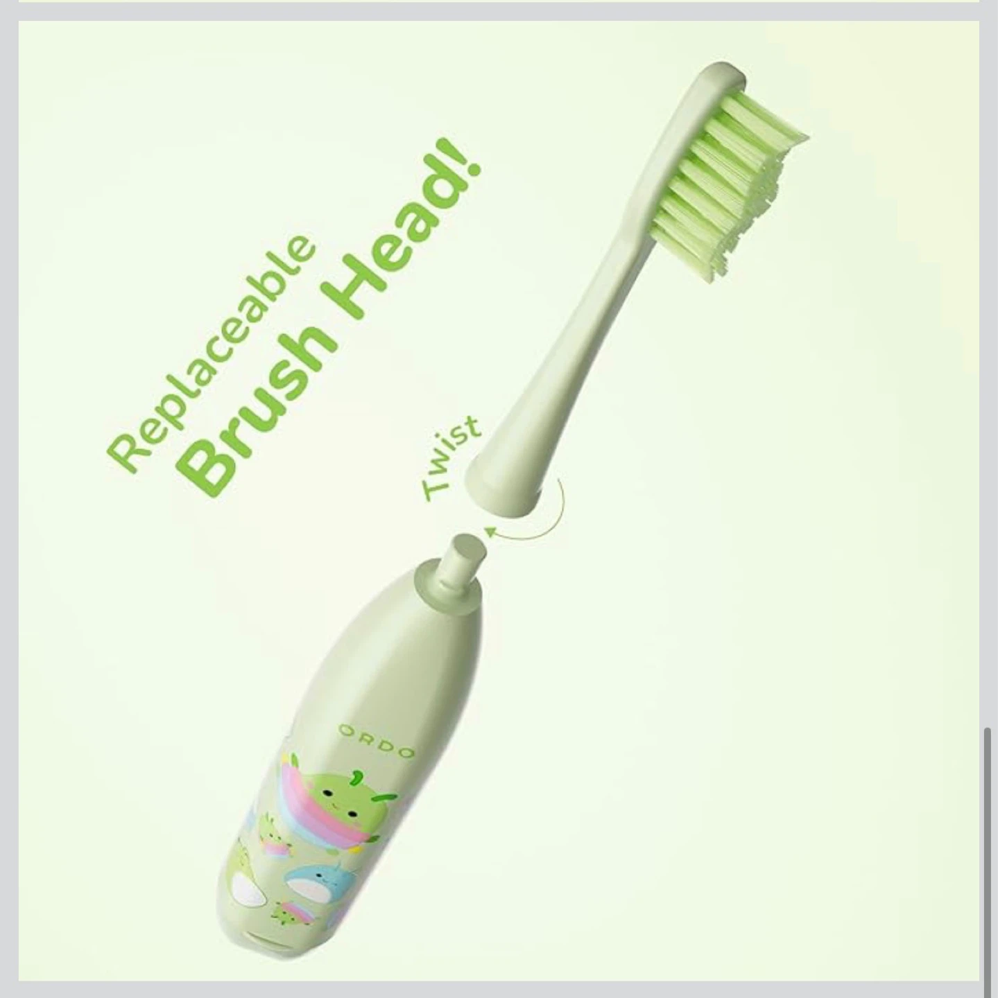 ORDO Squishmallows Sonic Kids Battery Toothbrush - photo 5
