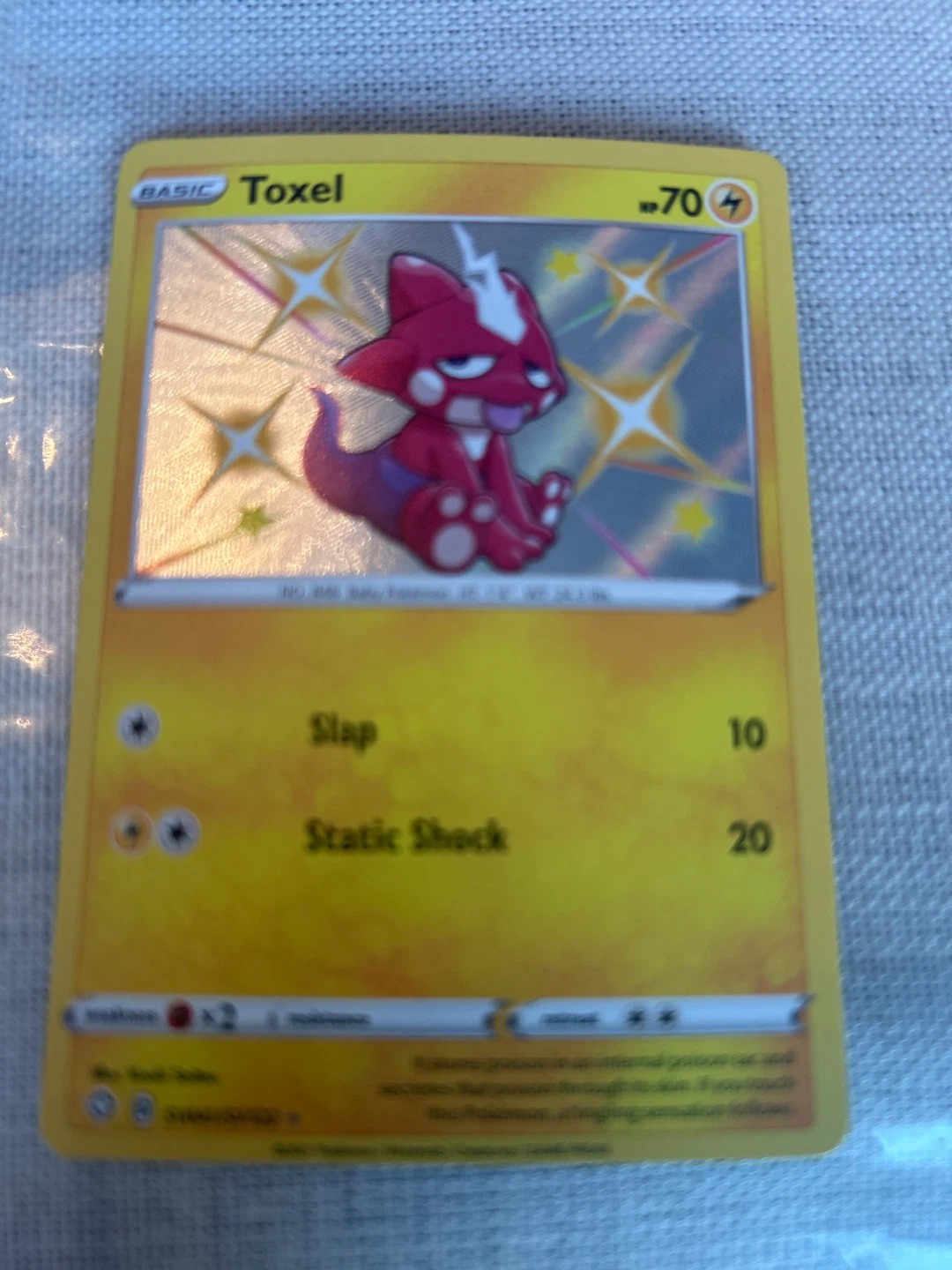 Pokemon TCG Toxel Card