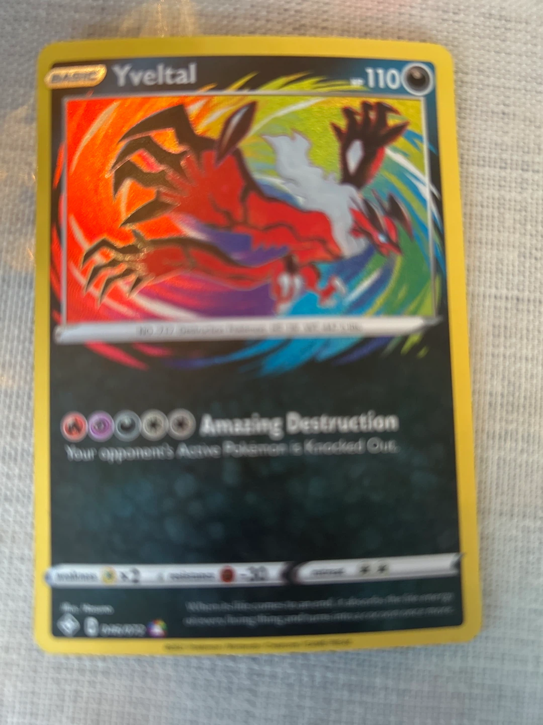 Pokemon Yveltal Card