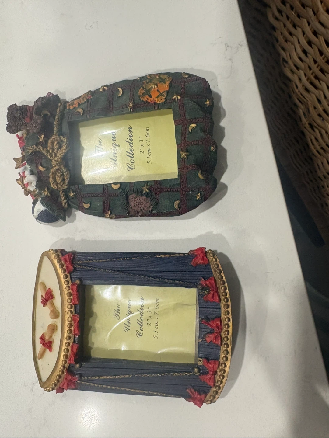 The Unique Collection 2"x3" Photo Frames (Set of 2)